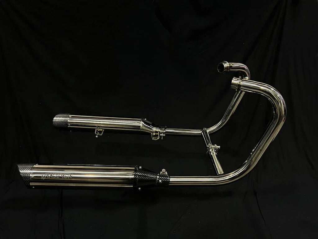 Triumph Bonneville Bobber  Speedmaster 1200 Polished Titanium H Pipe Exhaust TRIUM120BOBREXPOB VA-13