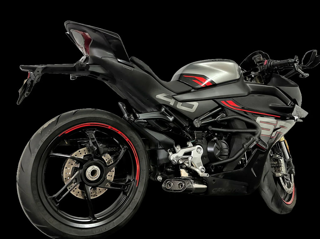 Vandemon CFMOTO 450SR & 450SR-S Low Mount Single Side Exit Exhaust System 2022-2025 CFMOTO450SRSLMSSEXHA VA-102