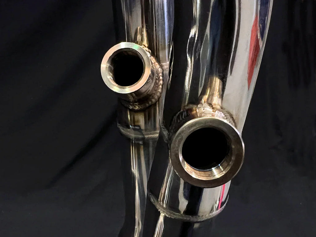 Vandemon CFMOTO single-sided swingarm  450SR-S 2023-2024 Stainless Steel / Titanium High Mount Exhaust System CFMOTO450SRSHMEXHC VA-8