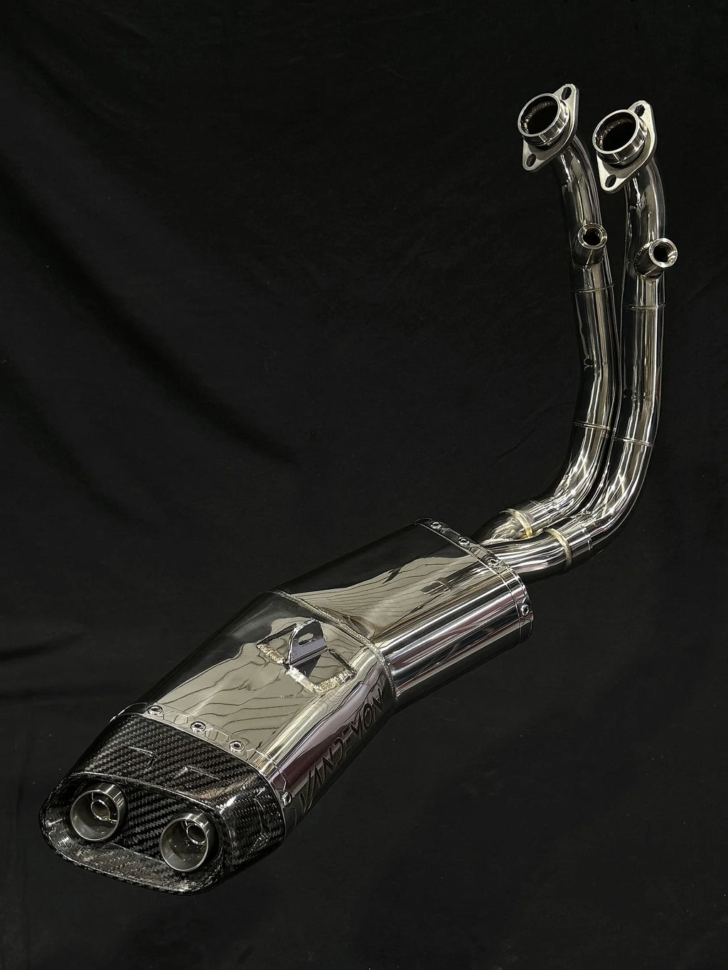 Vandemon CFMOTO 450SR & 450SR-S Low Mount Single Side Exit Exhaust System 2022-2025 CFMOTO450SRSLMSSEXHA VA-102