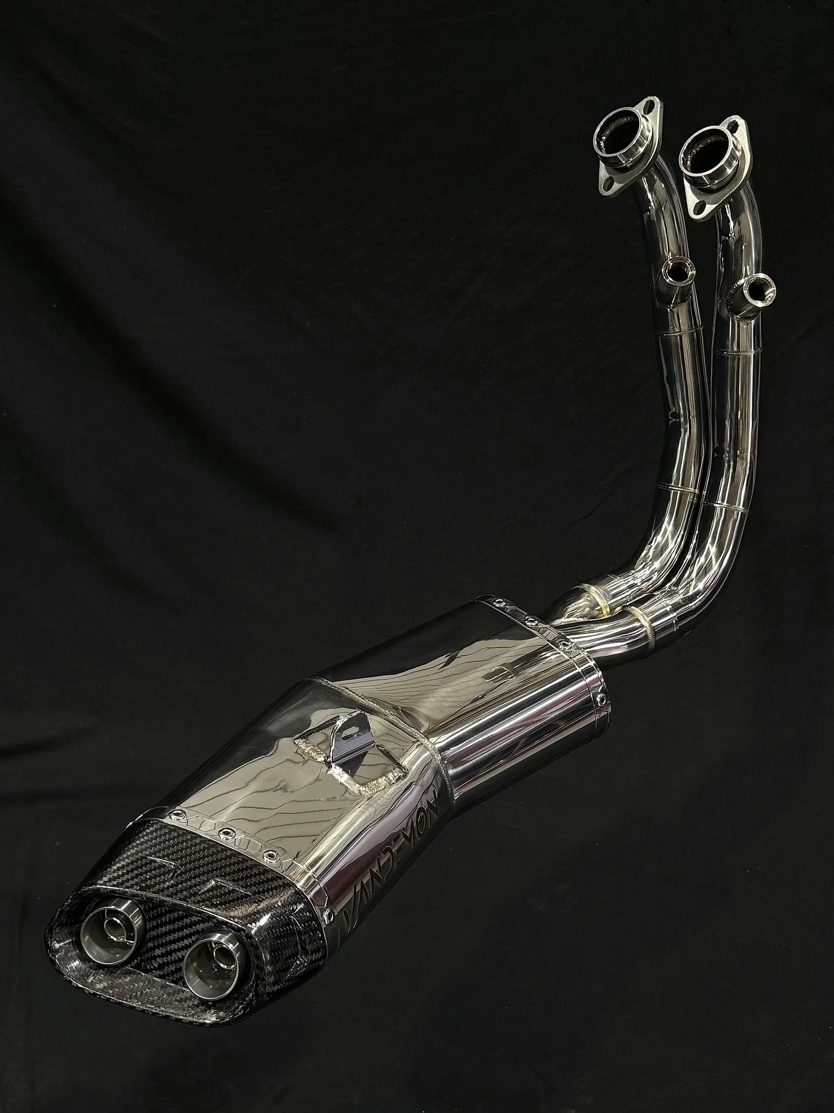 Vandemon CFMOTO 450SR & 450SR-S Low Mount Single Side Exit Exhaust System 2022-2025 CFMOTO450SRSLMSSEXHA VA-102