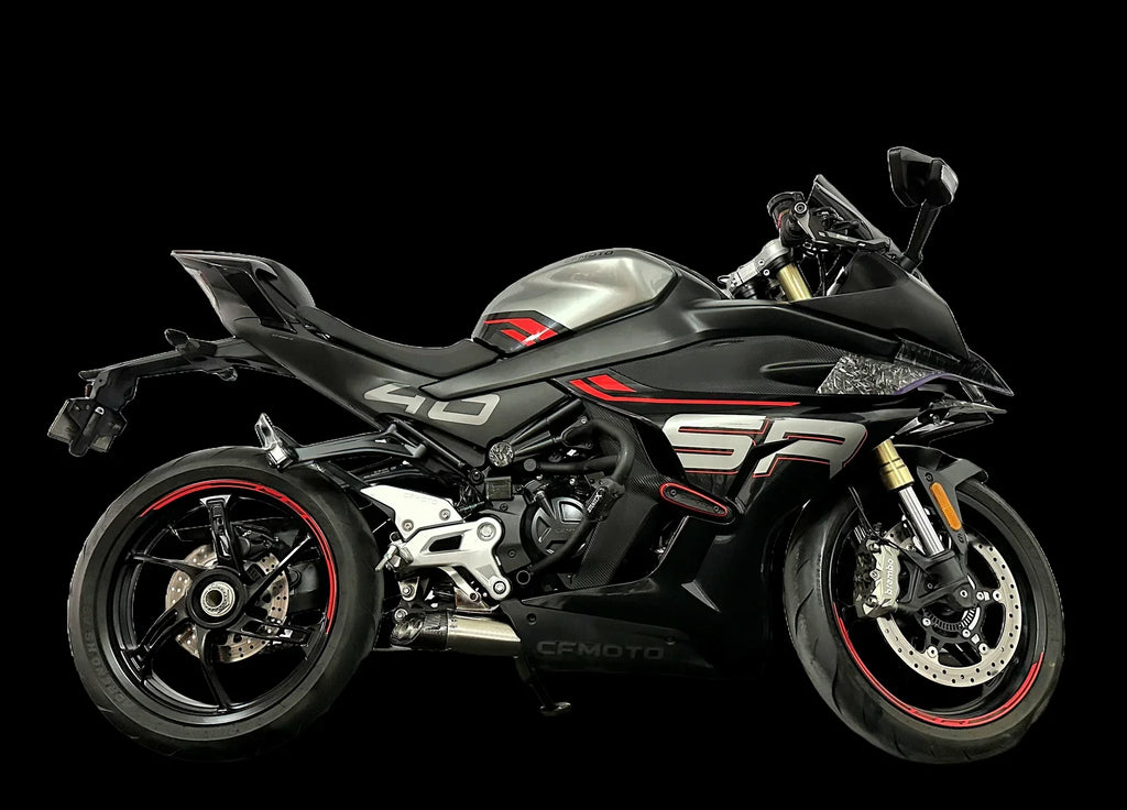 Vandemon CFMOTO 450SR & 450SR-S Low Mount Single Side Exit Exhaust System 2022-2025 CFMOTO450SRSLMSSEXHA VA-102