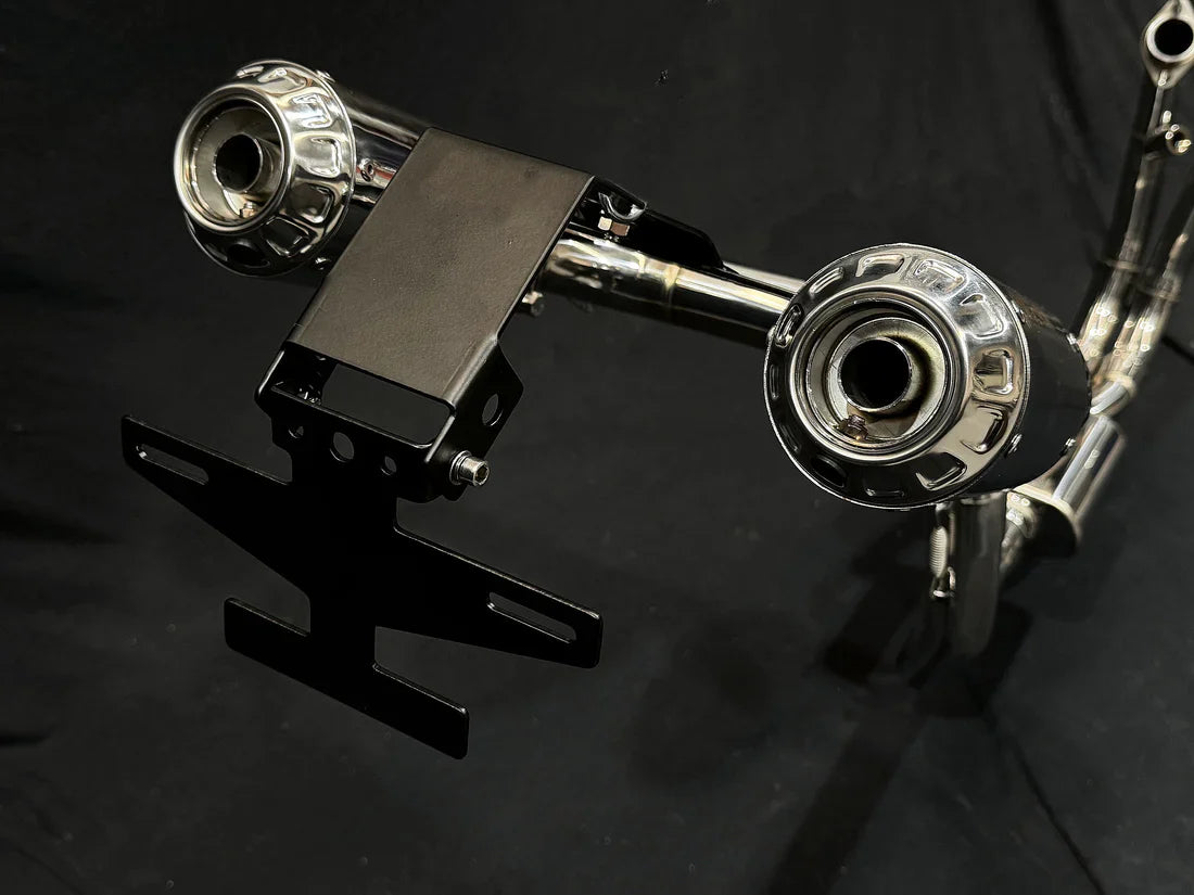 Vandemon CFMOTO single-sided swingarm  450SR-S 2023-2024 Stainless Steel / Titanium High Mount Exhaust System CFMOTO450SRSHMEXHC VA-8