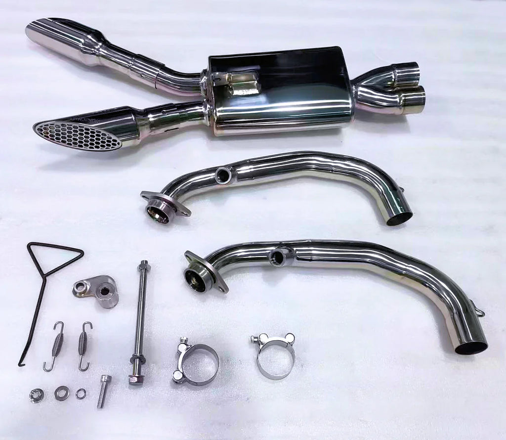 Vandemon CFMOTO 450SR, 450SS, 450SR-S Stainless Steel Low Mount Exhaust System 2023-24 CFMOTO450SRTILMEXHA VA-103