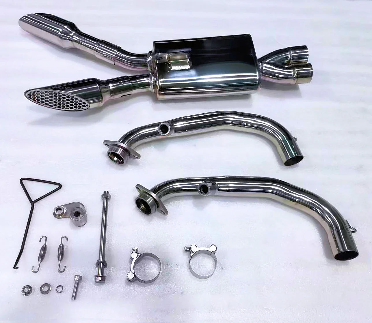 Vandemon CFMOTO 450SR, 450SS, 450SR-S Stainless Steel Low Mount Exhaust System 2023-24 CFMOTO450SRTILMEXHA VA-103