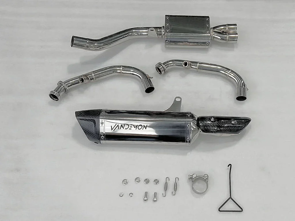 Vandemon CFMOTO 450NK Stainless Steel Side Mount Exhaust System CFMOTO450NKSSEXHSMA VA-101
