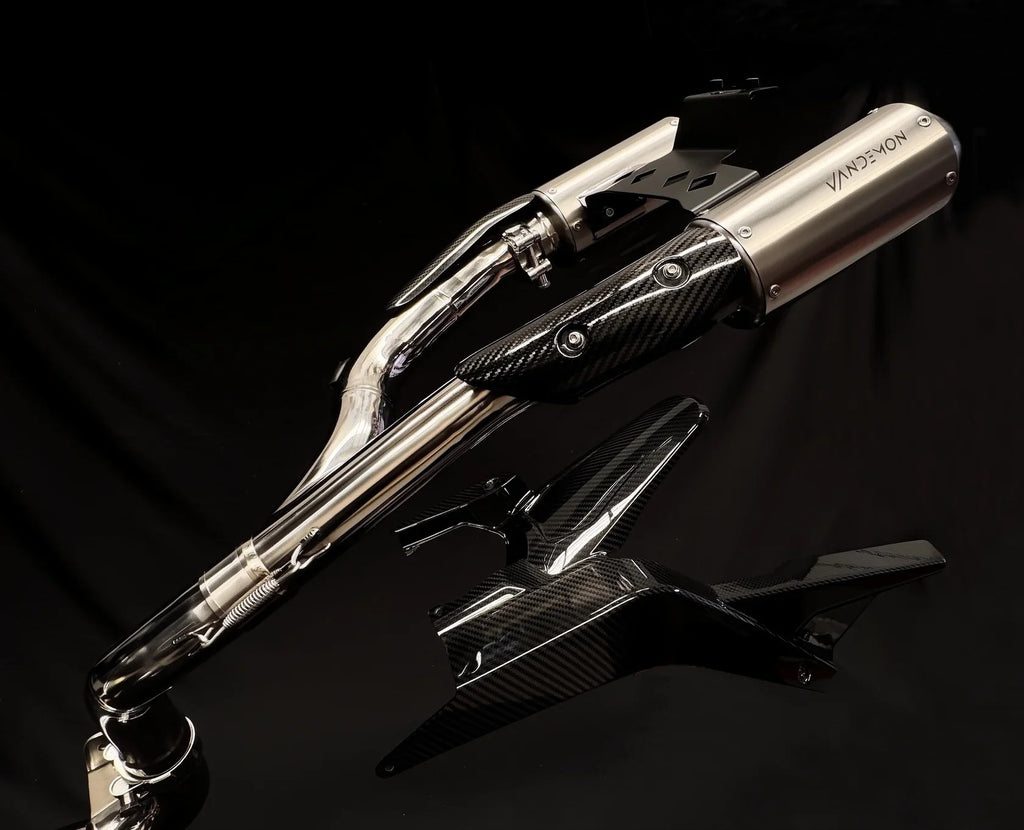 Vandemon CFMOTO 675SR-R, 675SR-S, 675SS High Mount Titanium Exhaust System 2024-2026 CFMOTO675SRRTIHMEXHA VA-107