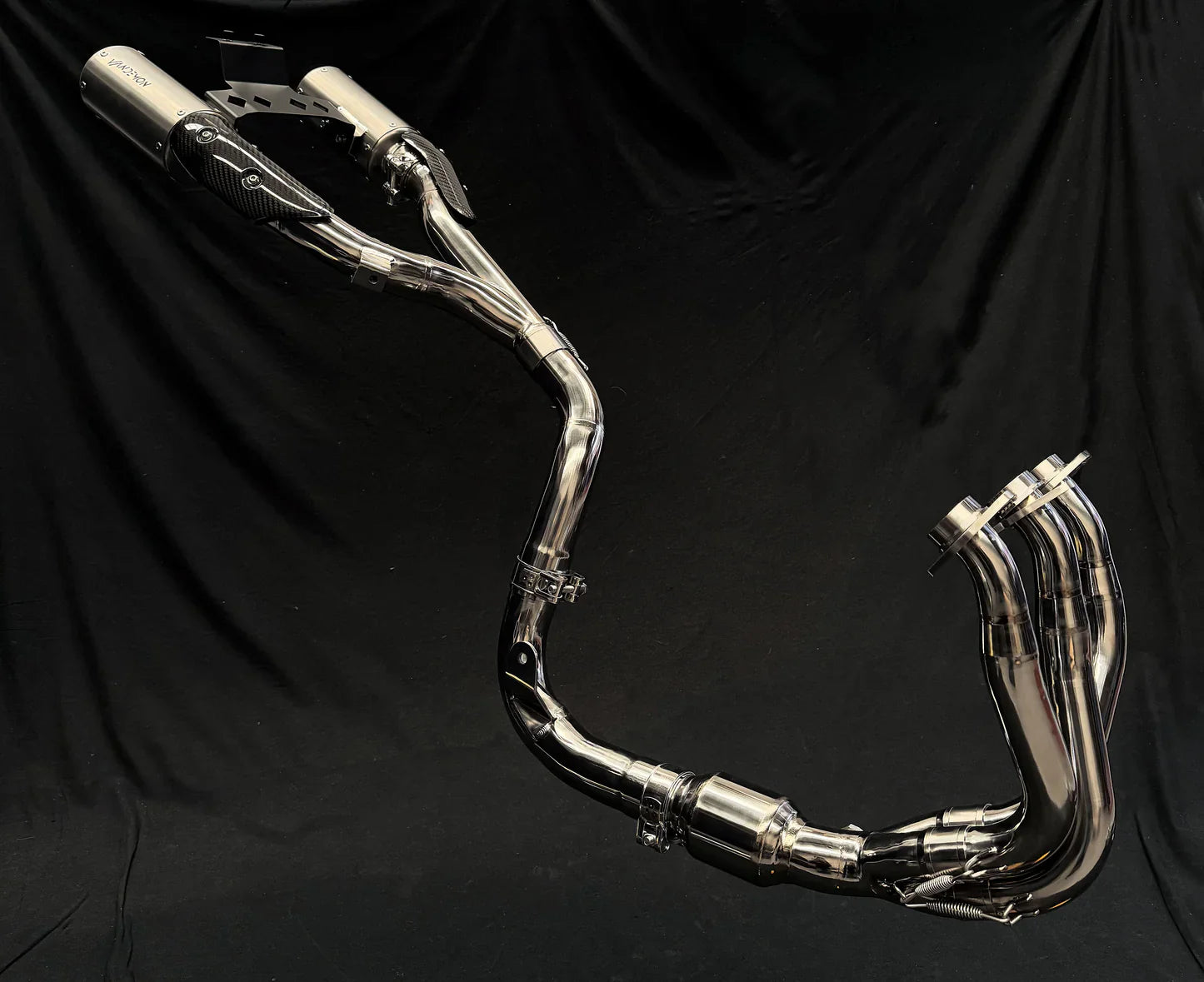 Vandemon CFMOTO 675SR-R, 675SR-S, 675SS High Mount Titanium Exhaust System 2024-2026 CFMOTO675SRRTIHMEXHA VA-107