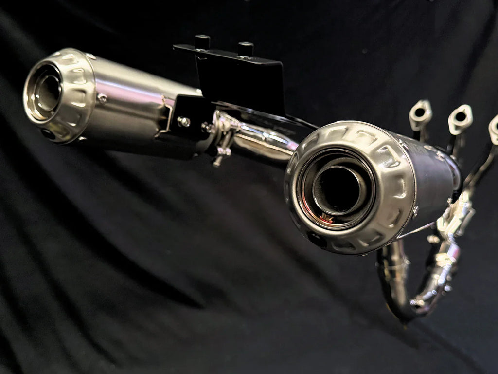 Vandemon CFMOTO 675SR-R, 675SR-S, 675SS High Mount Titanium Exhaust System 2024-2026 CFMOTO675SRRTIHMEXHA VA-107