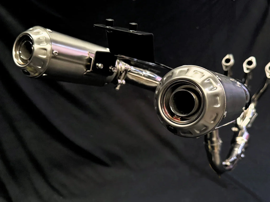 Vandemon CFMOTO 675SR-R, 675SR-S, 675SS High Mount Titanium Exhaust System 2024-2026 CFMOTO675SRRTIHMEXHA VA-107