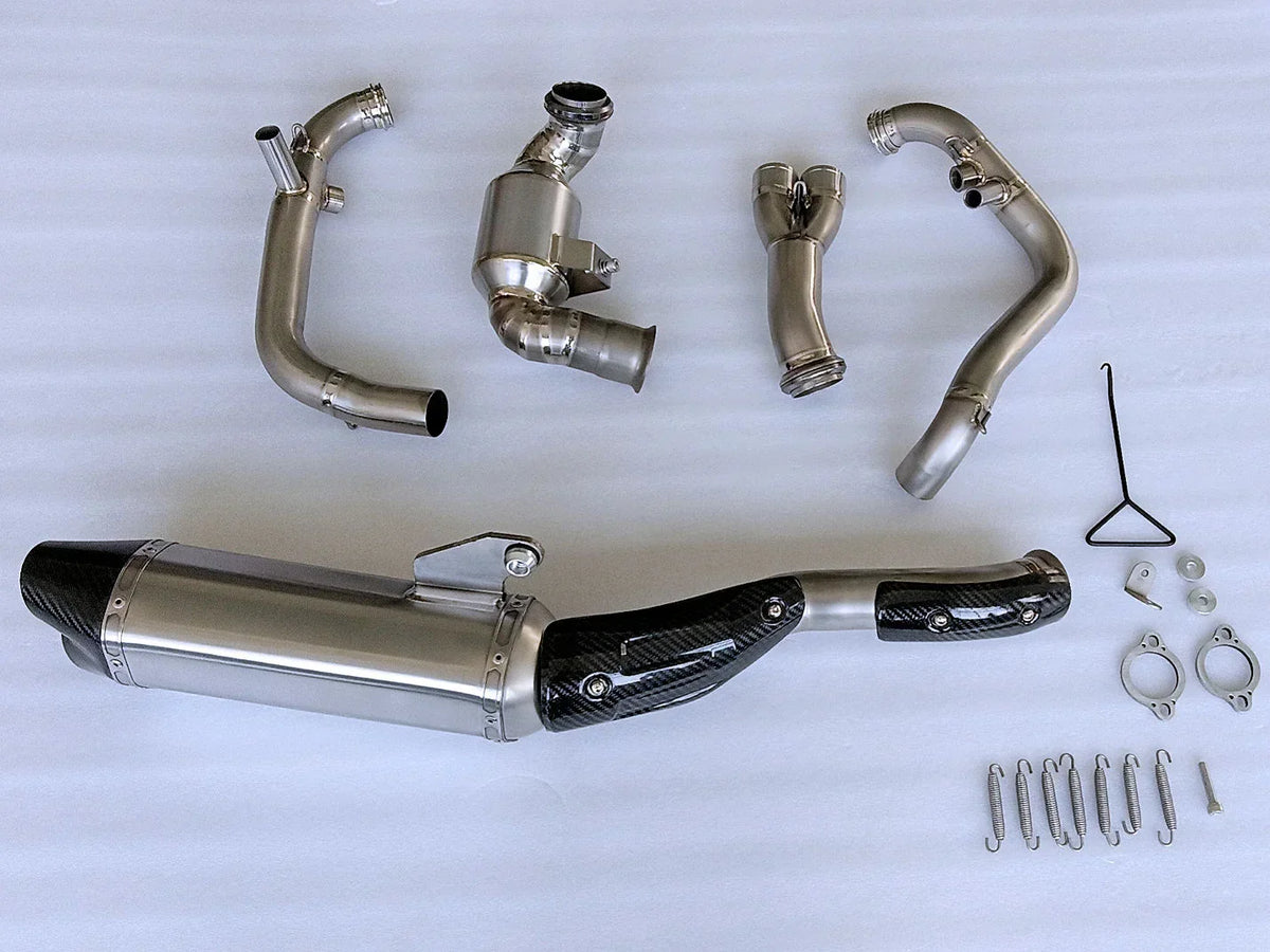 Vandemon CFMOTO 800MT Adventure Titanium Exhaust System  CFMOTOMT8ADEXHBRA VA-108