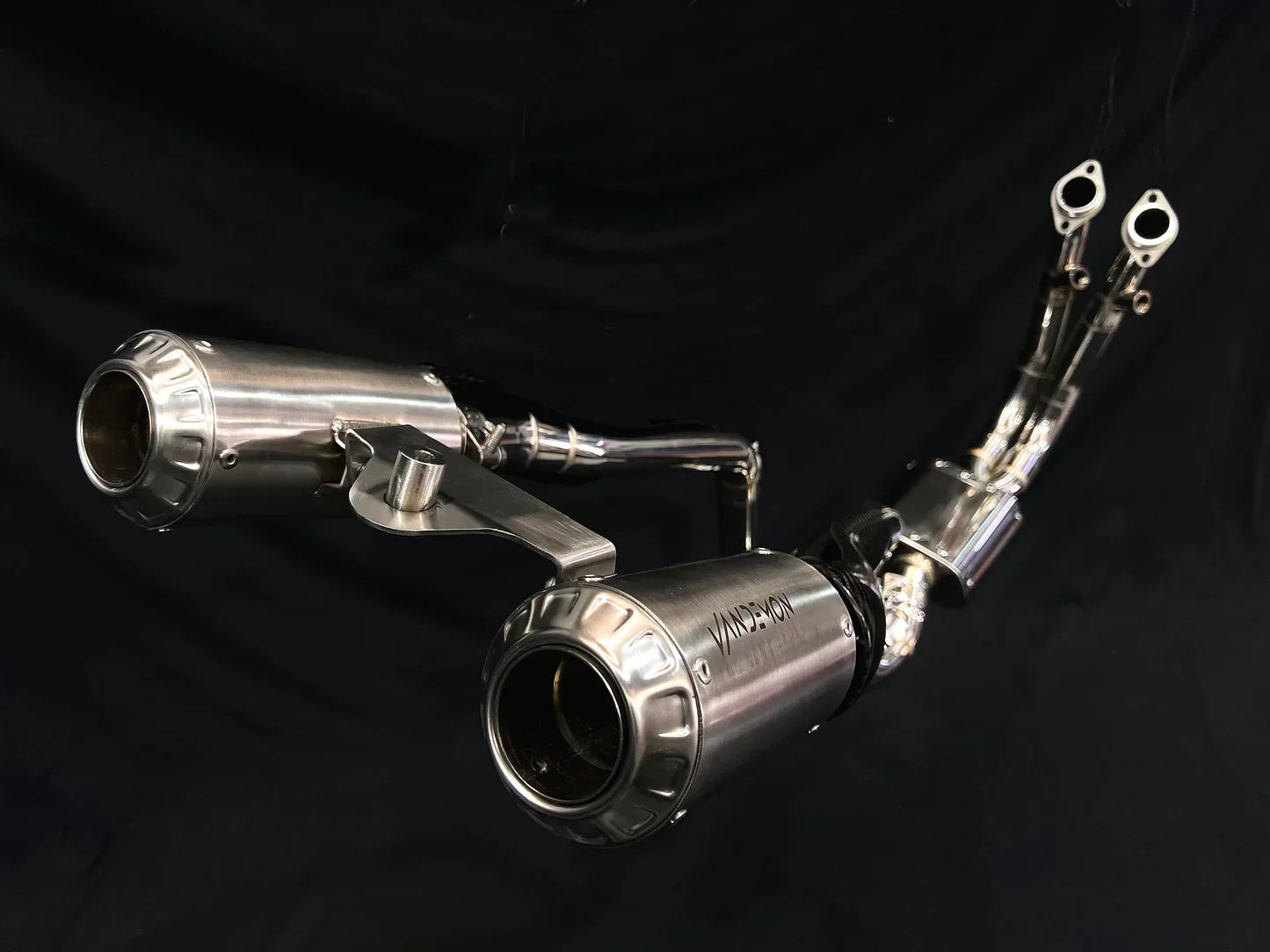 Vandemon CFMOTO single-sided swingarm  450SR-S 2023-2024 Stainless Steel / Titanium High Mount Exhaust System CFMOTO450SRSHMEXHC VA-8