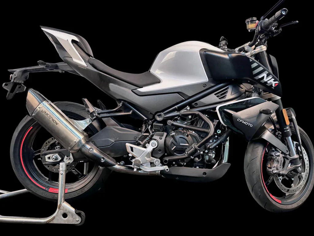 Vandemon CFMOTO 450NK Stainless Steel Side Mount Exhaust System CFMOTO450NKSSEXHSMA VA-101