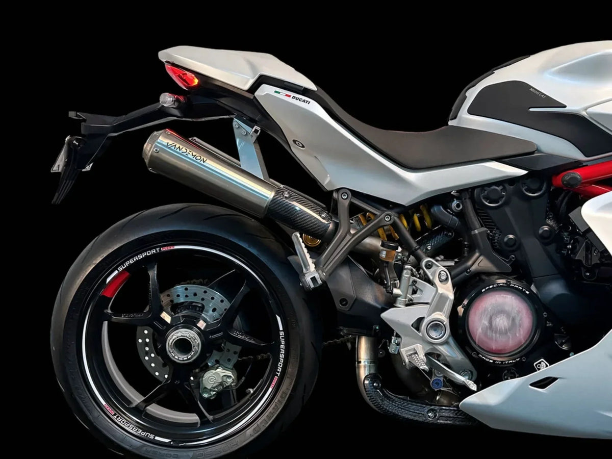 Vandemon Ducati Supersport 950 Vandemon High Mount Titanium Exhaust System DUC950SSTIHMEXHBRA VA-128