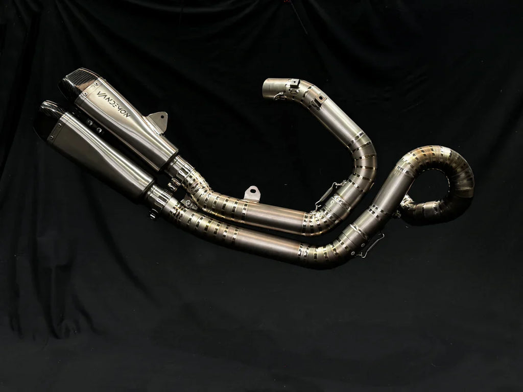 Vandemon Ducati Diavel 1200 Split Pulse Titanium Exhaust System DUCDVLTIBREXHB VA-109