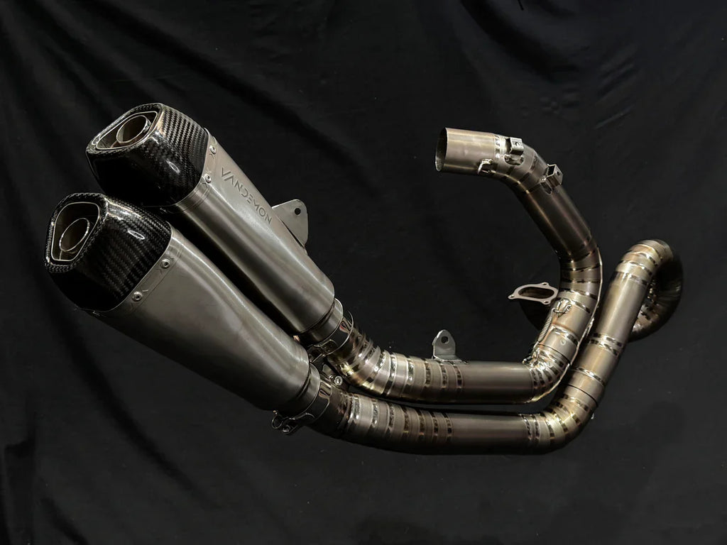 Vandemon Ducati Diavel 1200 Split Pulse Titanium Exhaust System DUCDVLTIBREXHB VA-109