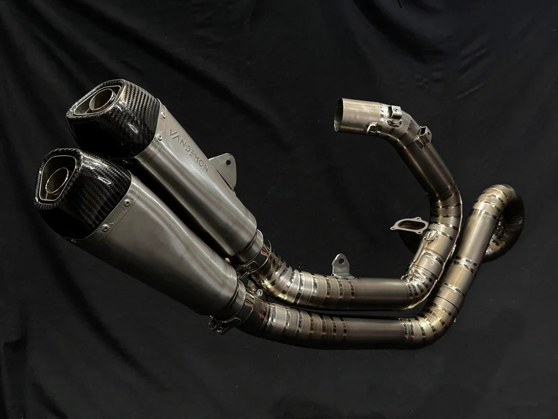 Vandemon Ducati Diavel 1200 Split Pulse Titanium Exhaust System DUCDVLTIBREXHB VA-109