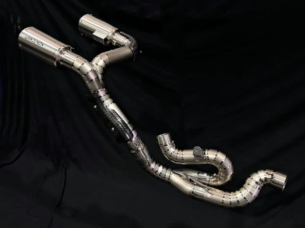 Vandemon  Ducati Panigale & Streetfighter V4 Titanium High Mount 3/4 Slip-On 2022-2024  DUCV4SFTIMUFHMB VA-35