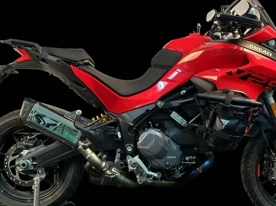 Vandemon Ducati Multistrada V2 950 Bimodal Stealth Titanium Exhaust System DUCV2MTSTIEXHWVA VA-115