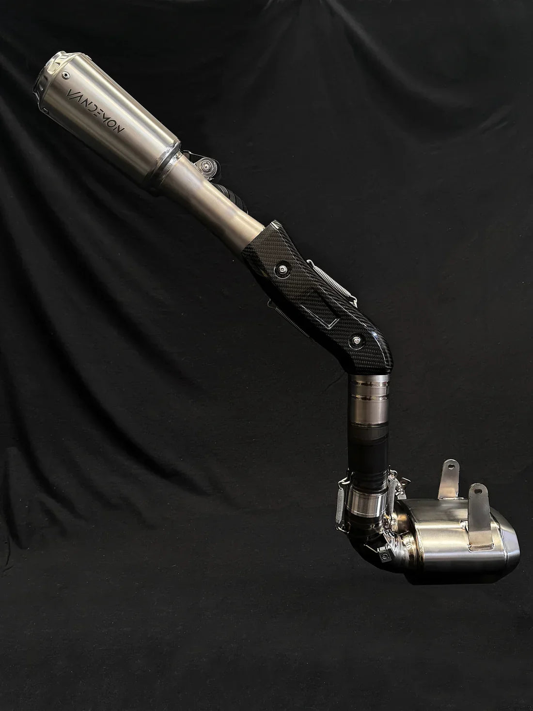 Vandemon Ducati Panigale/ Streetfighter V2 High Mount Titanium Slip-On Mufflers DUCV2TIMESMUFHMA VA-126