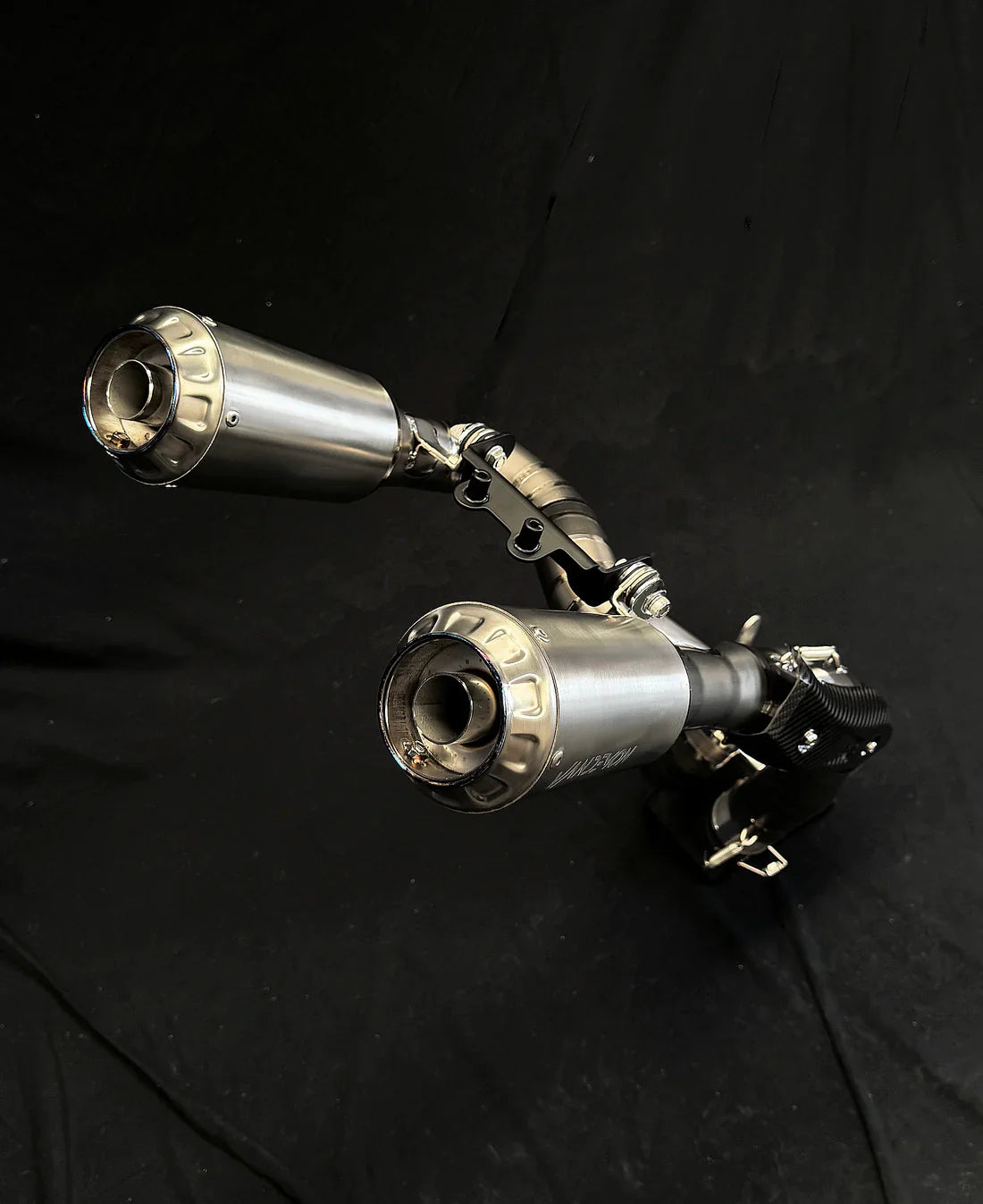 Vandemon Ducati Panigale/ Streetfighter V2 High Mount Titanium Slip-On Mufflers DUCV2TIMESMUFHMA VA-126