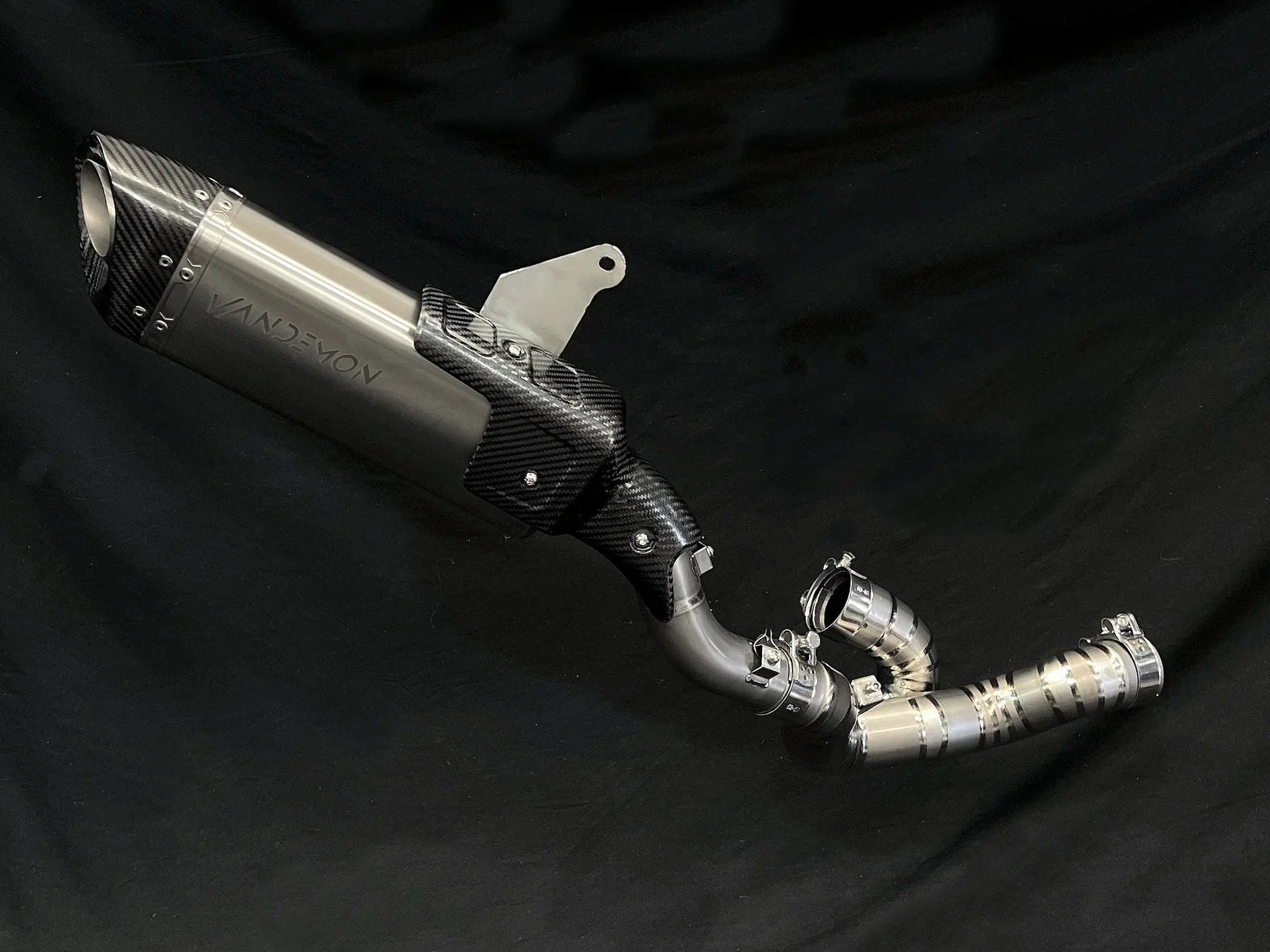 Vandemon  Ducati Multistrada V4 Titanium Slip-On Muffler & Cat-Delete 2021-2025 DUCV4MTSTIMUFFC VA-33