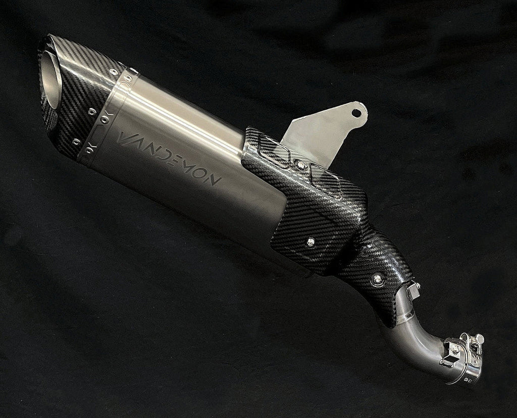 Vandemon Ducati Multistrada V4 Titanium Slip-on & Optional Link Pipe & Front Headers DUCV4MTSTIEXHSYSA VA-118