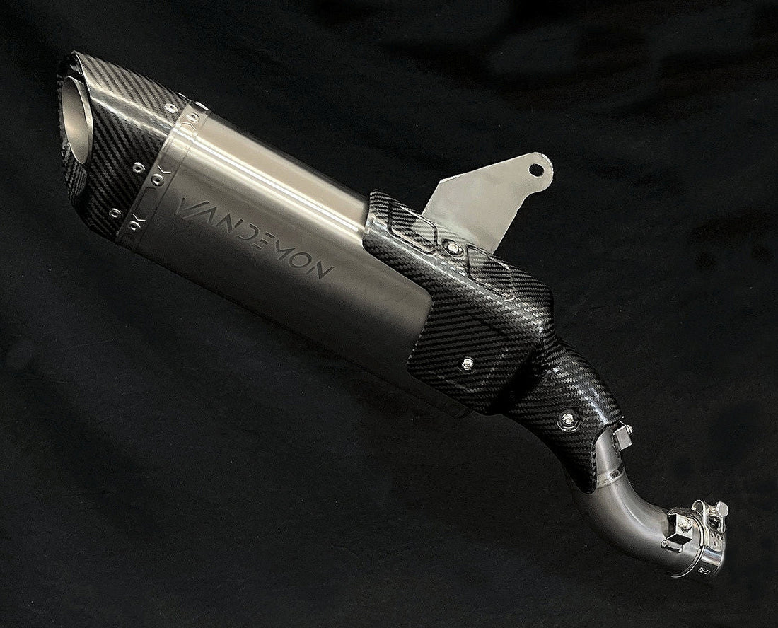 Vandemon Ducati Multistrada V4 Titanium Slip-on & Optional Link Pipe & Front Headers DUCV4MTSTIEXHSYSA VA-118