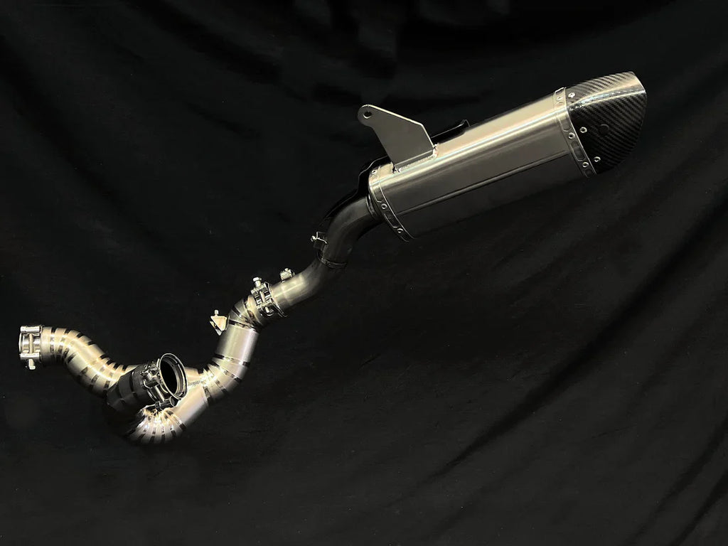 Vandemon Ducati Multistrada V4 Titanium Slip-on & Optional Link Pipe & Front Headers DUCV4MTSTIEXHSYSA VA-118