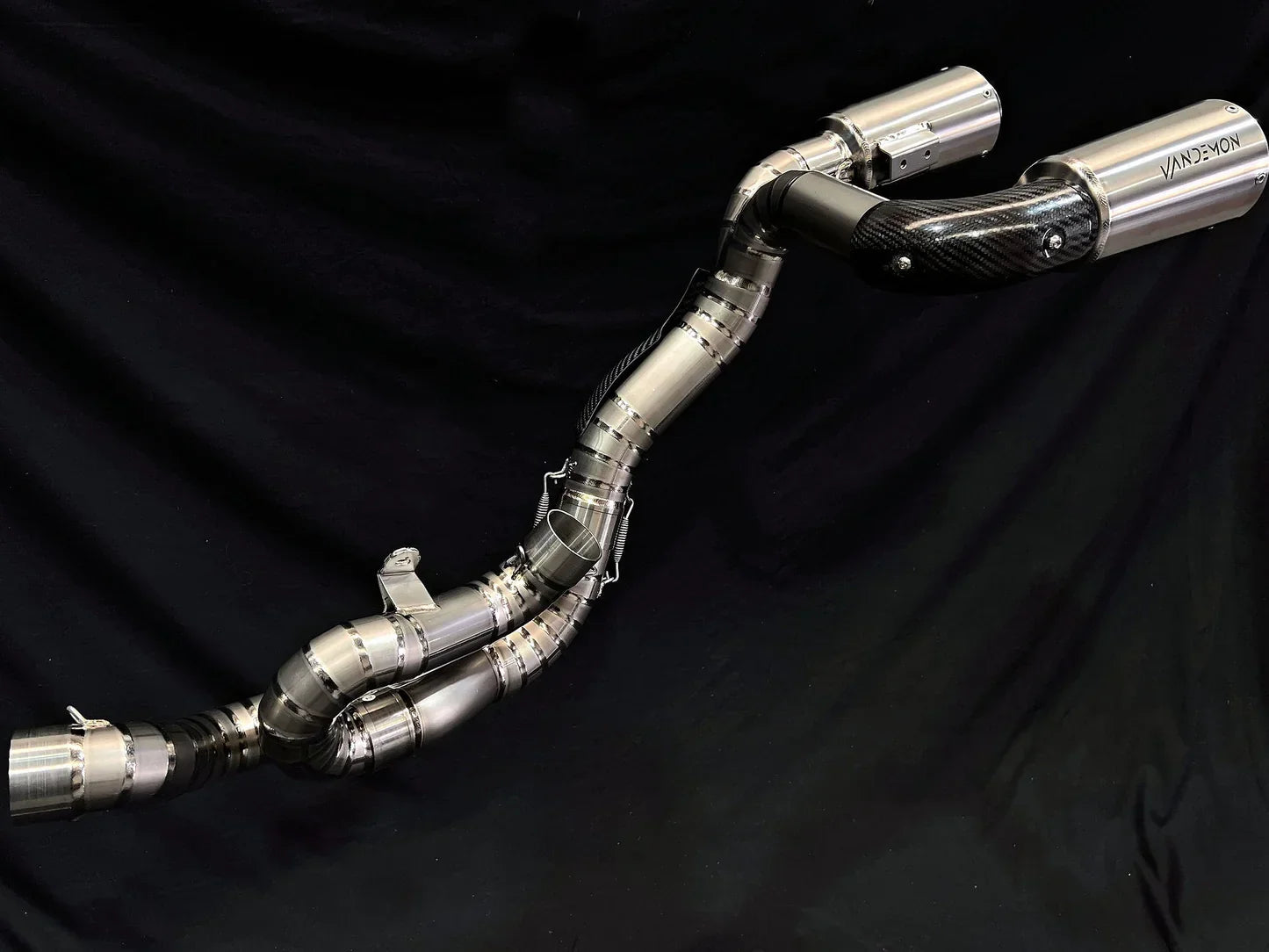 Vandemon  Ducati Panigale & Streetfighter V4 Titanium High Mount 3/4 Slip-On 2022-2024  DUCV4SFTIMUFHMB VA-35