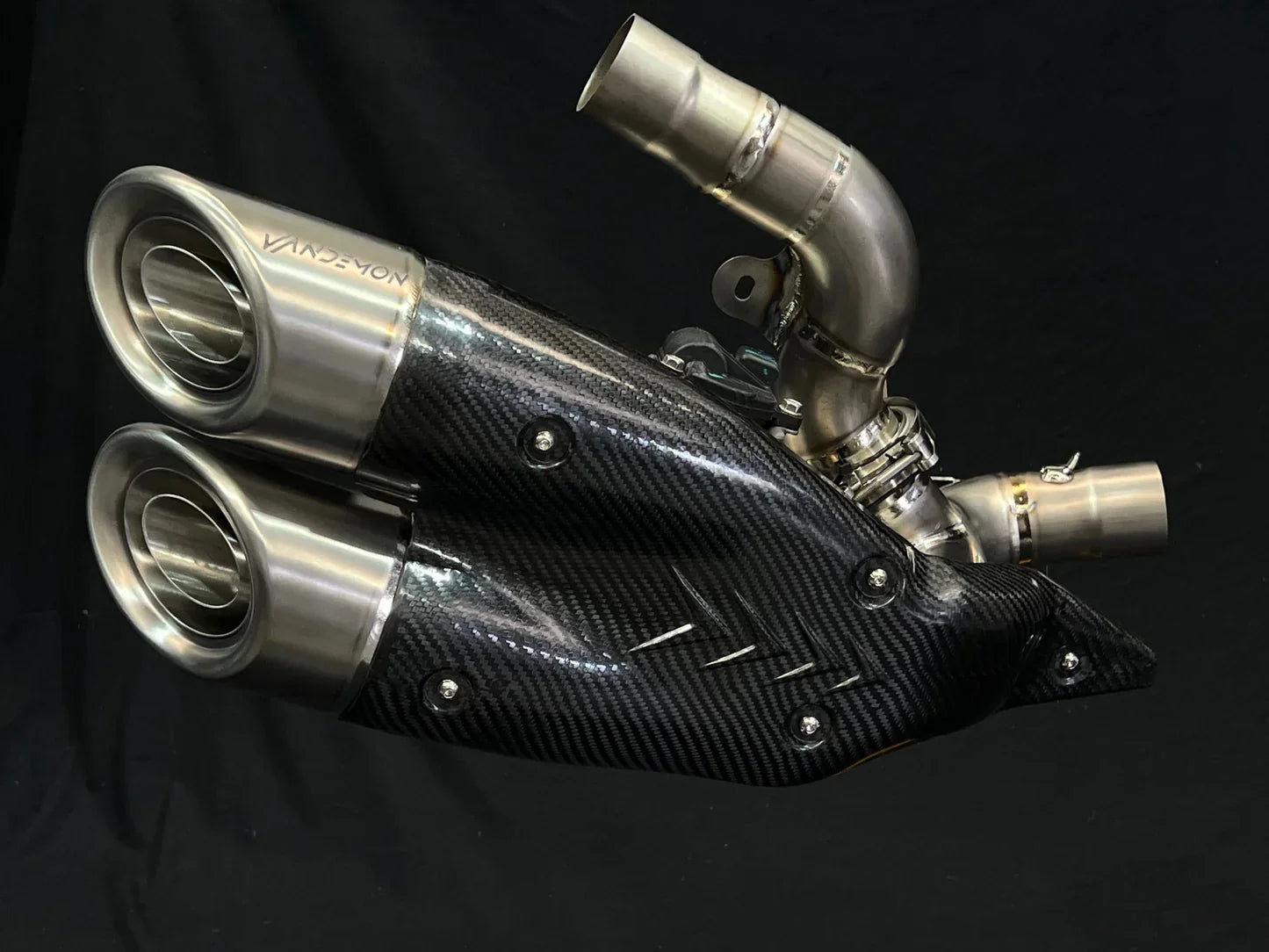 Vandemon  Ducati X Diavel & Diavel S 1260 2016 -2022 Bimodal Stealth Titanium Slip-On  DUCDVLTITANEXHWVA VA-46