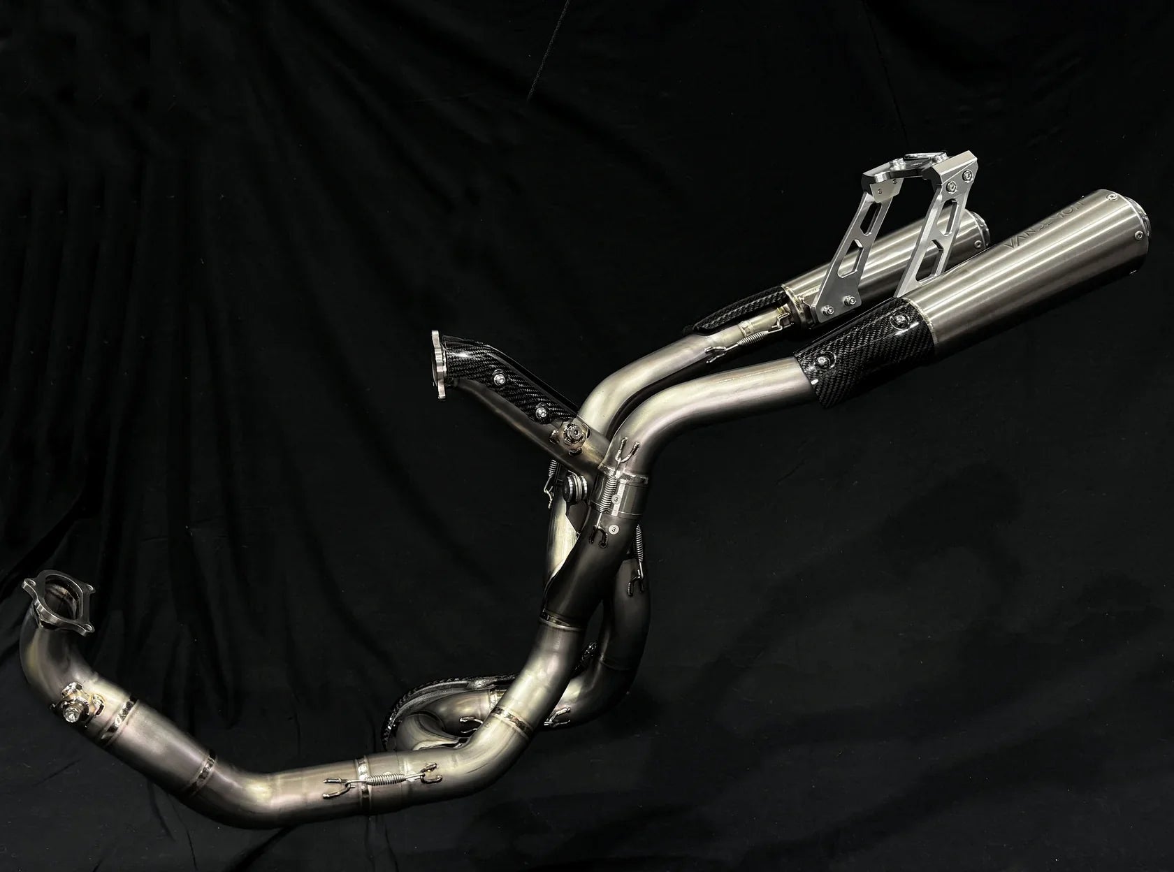 Vandemon Ducati Supersport 950 Vandemon High Mount Titanium Exhaust System DUC950SSTIHMEXHBRA VA-128
