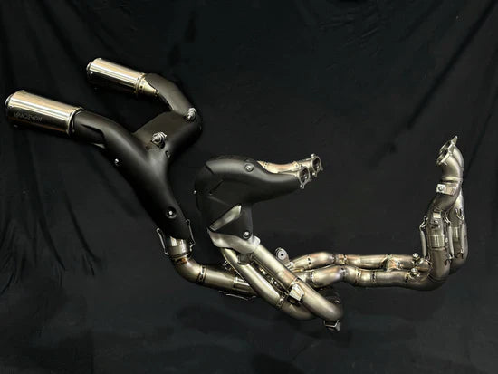 Vandemon Ducati Panigale V4,V4S,V4R & Streetfighter V4 2018-24 Titanium High Mount Exhaust System  DUCV4PANHMEXHMESA VA-124