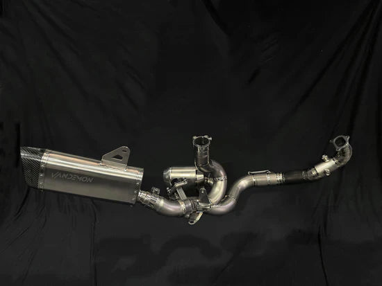 Vandemon Ducati Multistrada V2 950 Bimodal Stealth Titanium Exhaust System DUCV2MTSTIEXHWVA VA-115