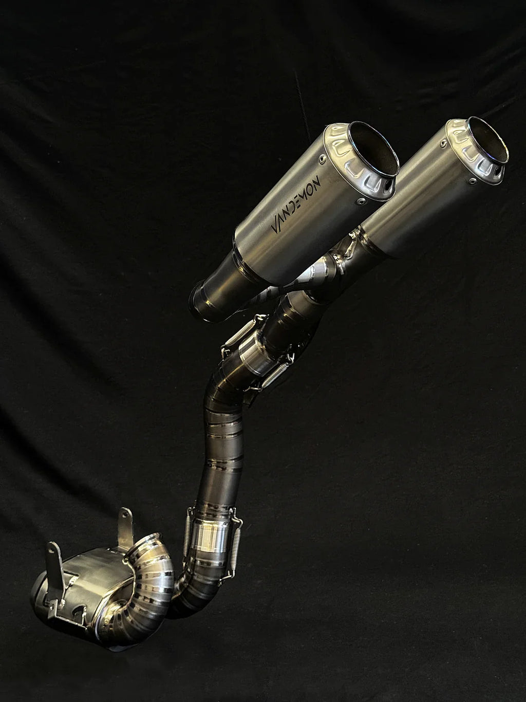Vandemon Ducati Panigale/ Streetfighter V2 High Mount Titanium Slip-On Mufflers DUCV2TIMESMUFHMA VA-126