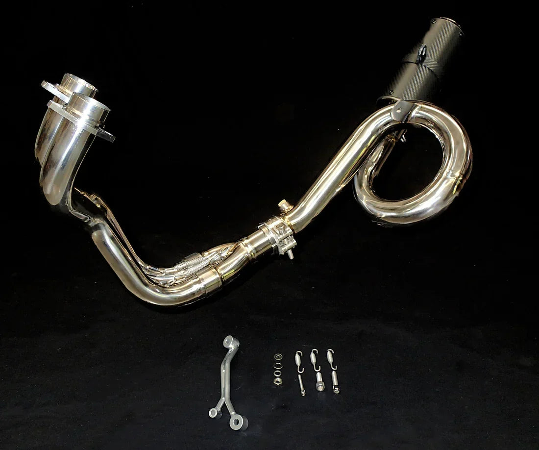 Vandemon  Yamaha R7 MT07 FZ07 XSR700 Tracer 700/GT Tracer 7/GT Titanium Exhaust System  YAMAMT07EXHTITAN VA-81