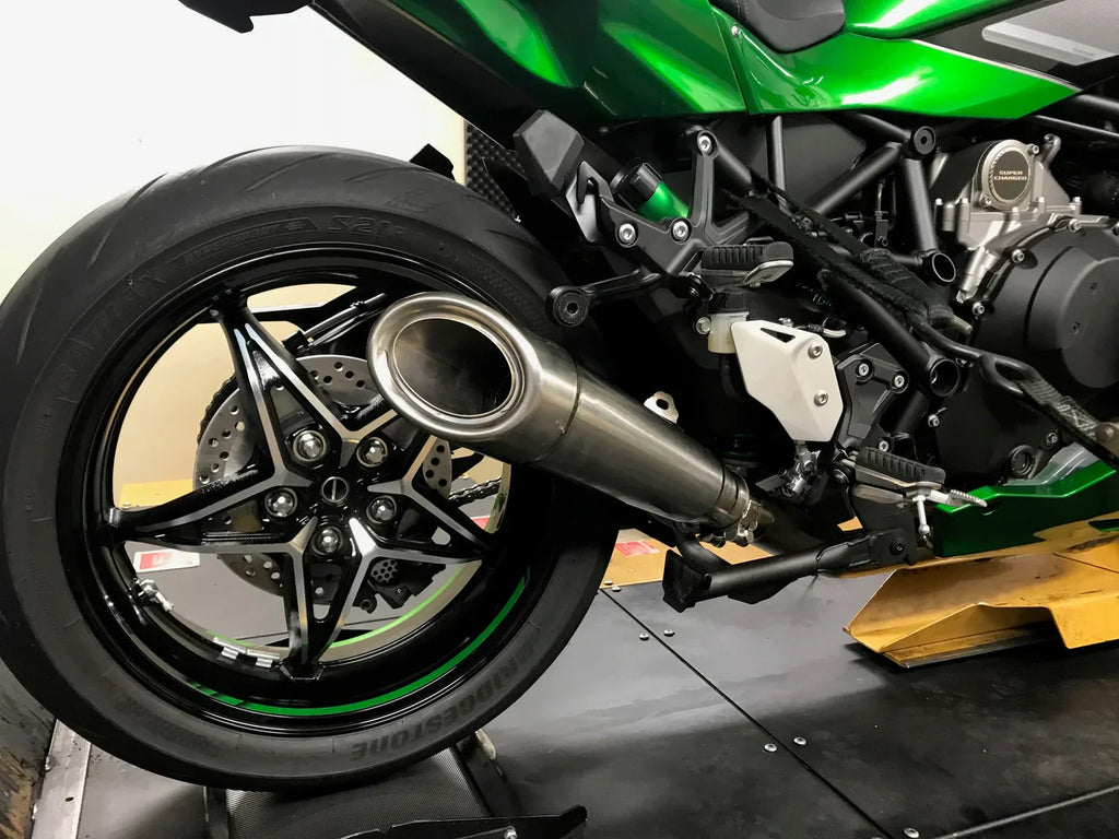 Vandemon Kawasaki H2 SE SX  All Titanium H2R Slip-On 2018-24 KAWAH2SESXH2RTIMUFE VA-132