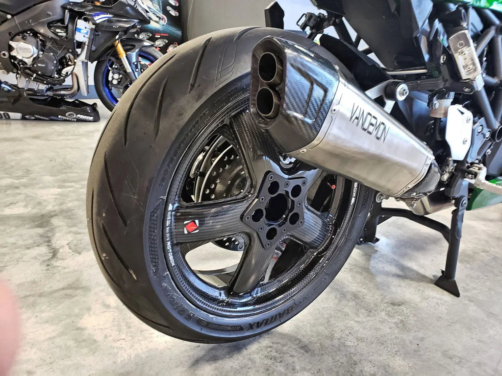 Vandemon Titanium Exhaust System  Kawasaki H2 SE SX  2018-23 KAWAH2SESXTIEXHSYSB VA-146