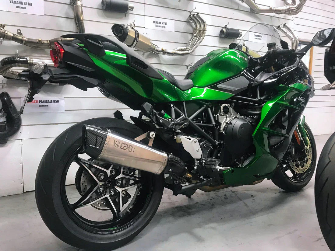 Vandemon Kawasaki H2 SE SX Vandemon Titanium Exhaust System 2018-25 KAWAH2SESXTIEXHSYSC VA-133