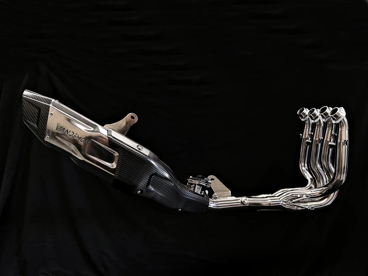 Vandemon  Bimodal Stealth Titanium Exhaust System H2 SE SX   2018-2025 KAWAH2SESXTIEXSYWVB VA-21