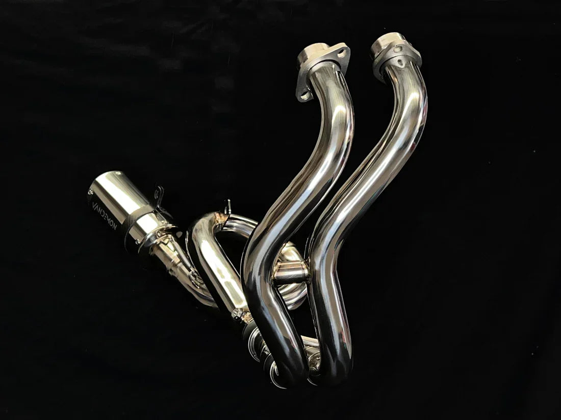 Vandemon  Yamaha R7 MT07 FZ07 XSR700 Tracer 700/GT Tracer 7/GT Titanium Exhaust System  YAMAMT07EXHTITAN VA-81