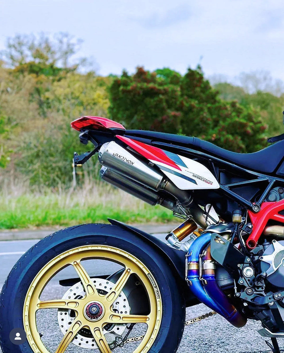 Vandemon Ducati Hypermotard 950 & 950SP Full Titanium Exhaust System 2019-2024 DUC950HYPMTIEXC-1 VA-110
