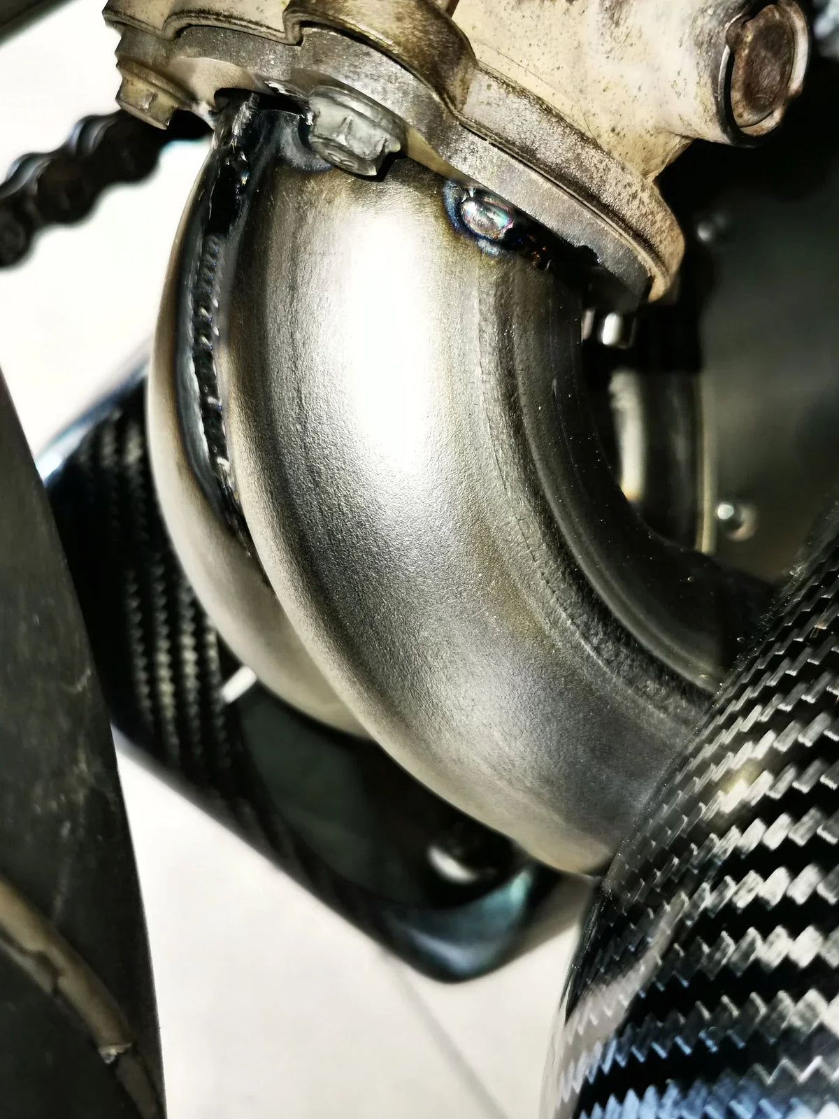Vandemon Ducati Panigale 899, 1199, 1199R Titanium Muffler Low Mount Slip-On 2012-15  DUC899TIMUFBELA VA-121