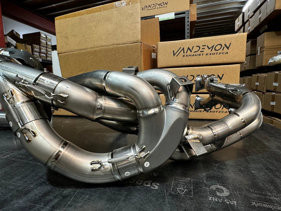 Vandemon Ducati Panigale V4,V4S,V4R & Streetfighter V4 2018-24 Titanium High Mount Exhaust System  DUCV4PANHMEXHMESA VA-124