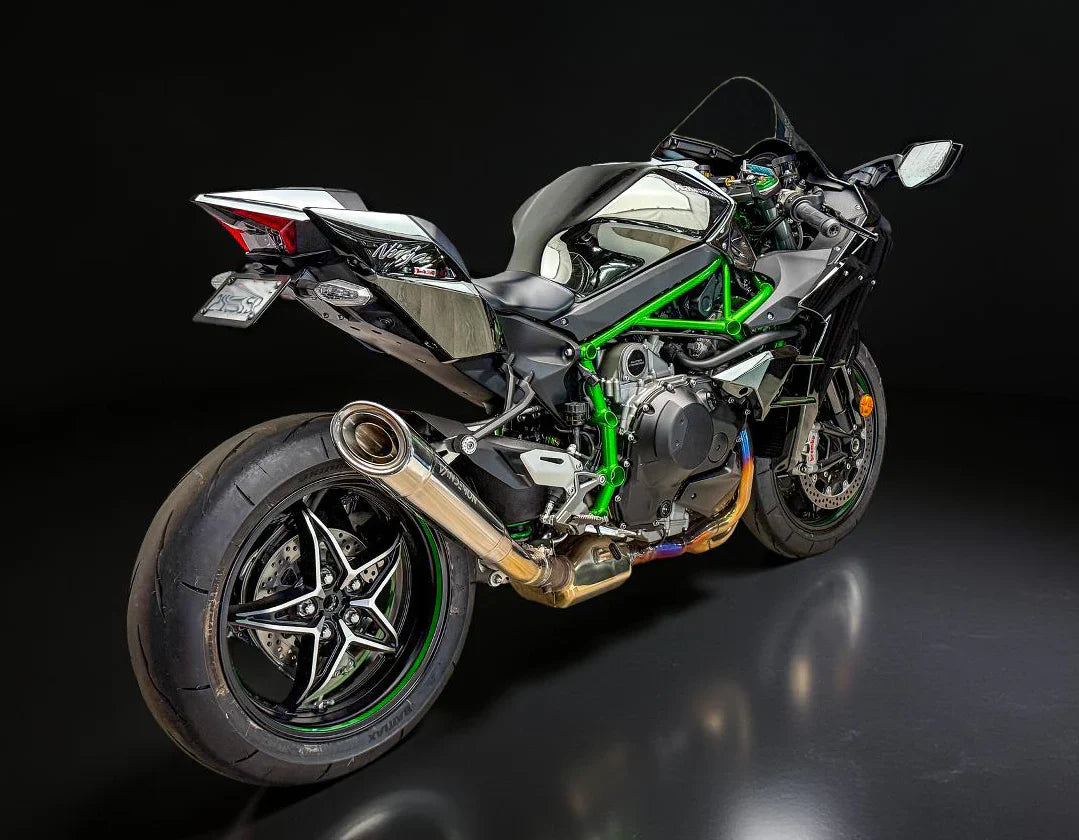 Vandemon Ninja H2 H2R Titanium Slip-On 2015-2025 2026  KAWAH2TIMUFPOLA VA-142