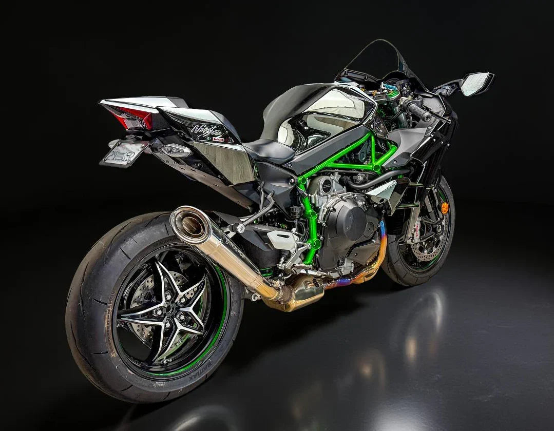 Vandemon Ninja H2 H2R Titanium Slip-On 2015-2025 2026  KAWAH2TIMUFPOLA VA-142
