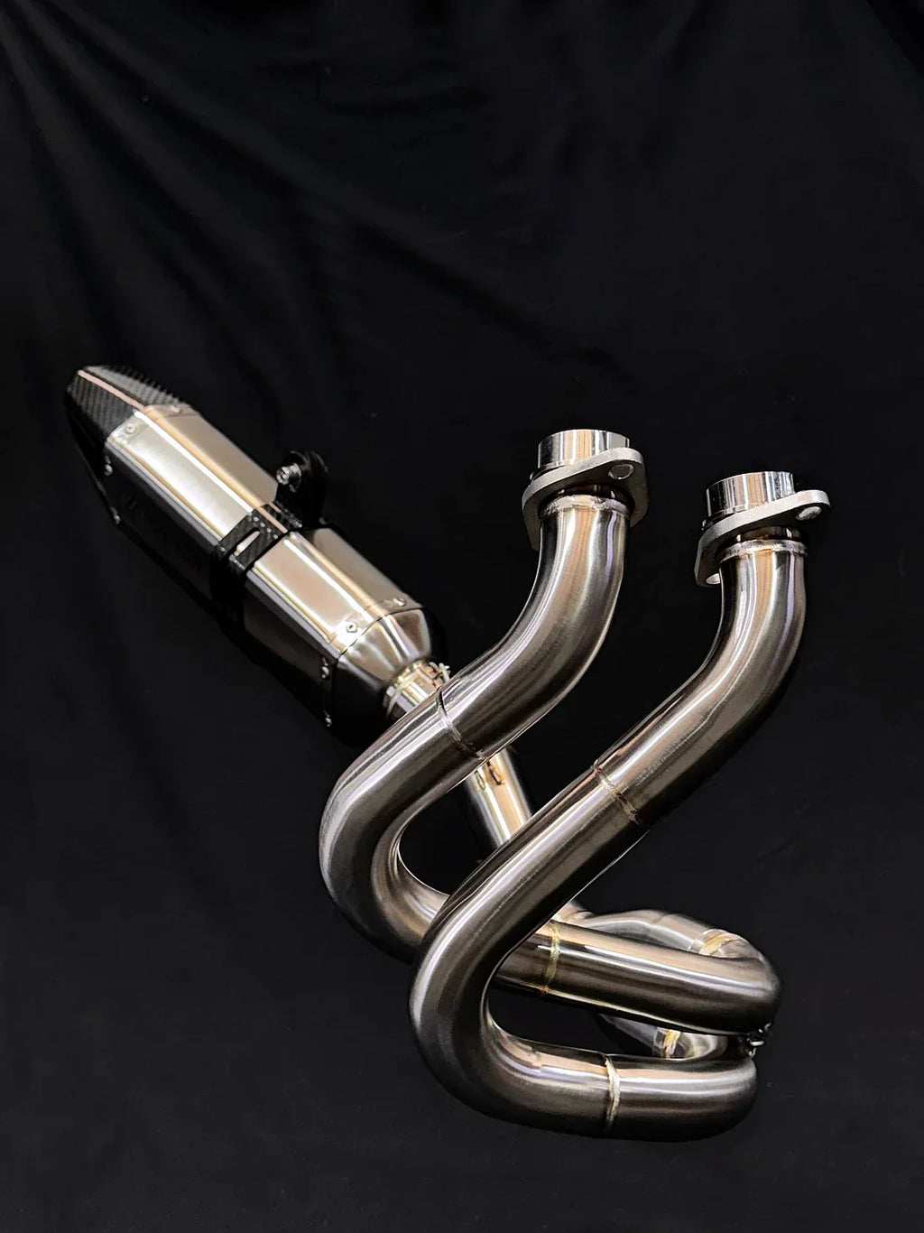 VANDEMON Kawasaki Z650 & Ninja 650 Vandemon Stainless Steel Exhaust System KAWANJA650SSBREXA VA-134