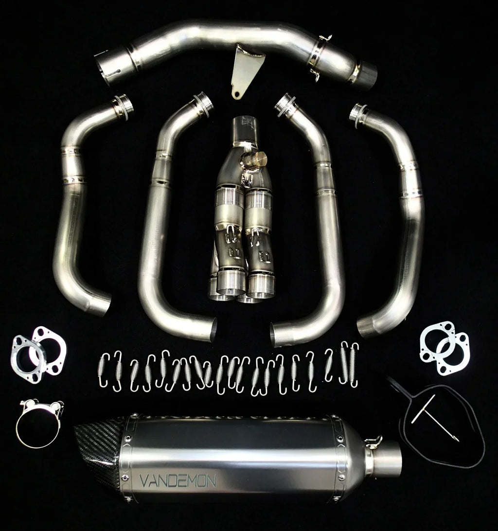 Vandemon  Z1000 & SX Titanium Exhaust Single Titanium Muffler KAWAZ10EXTITISA VA-85