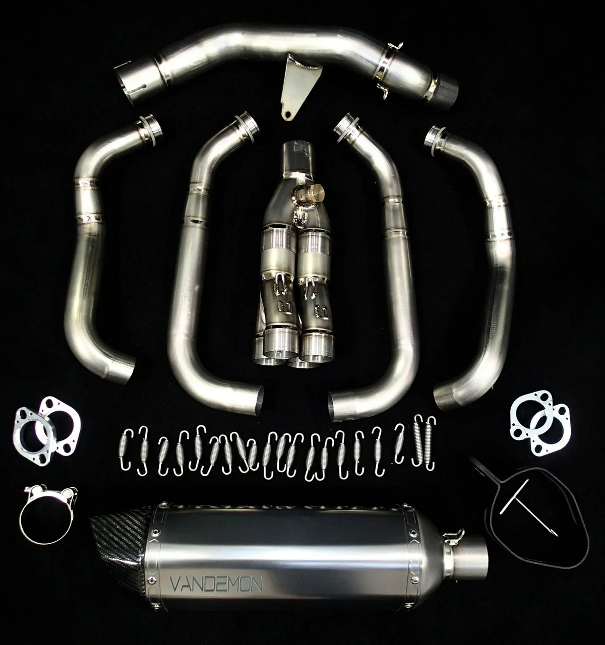 Vandemon  Z1000 & SX Titanium Exhaust Single Titanium Muffler KAWAZ10EXTITISA VA-85