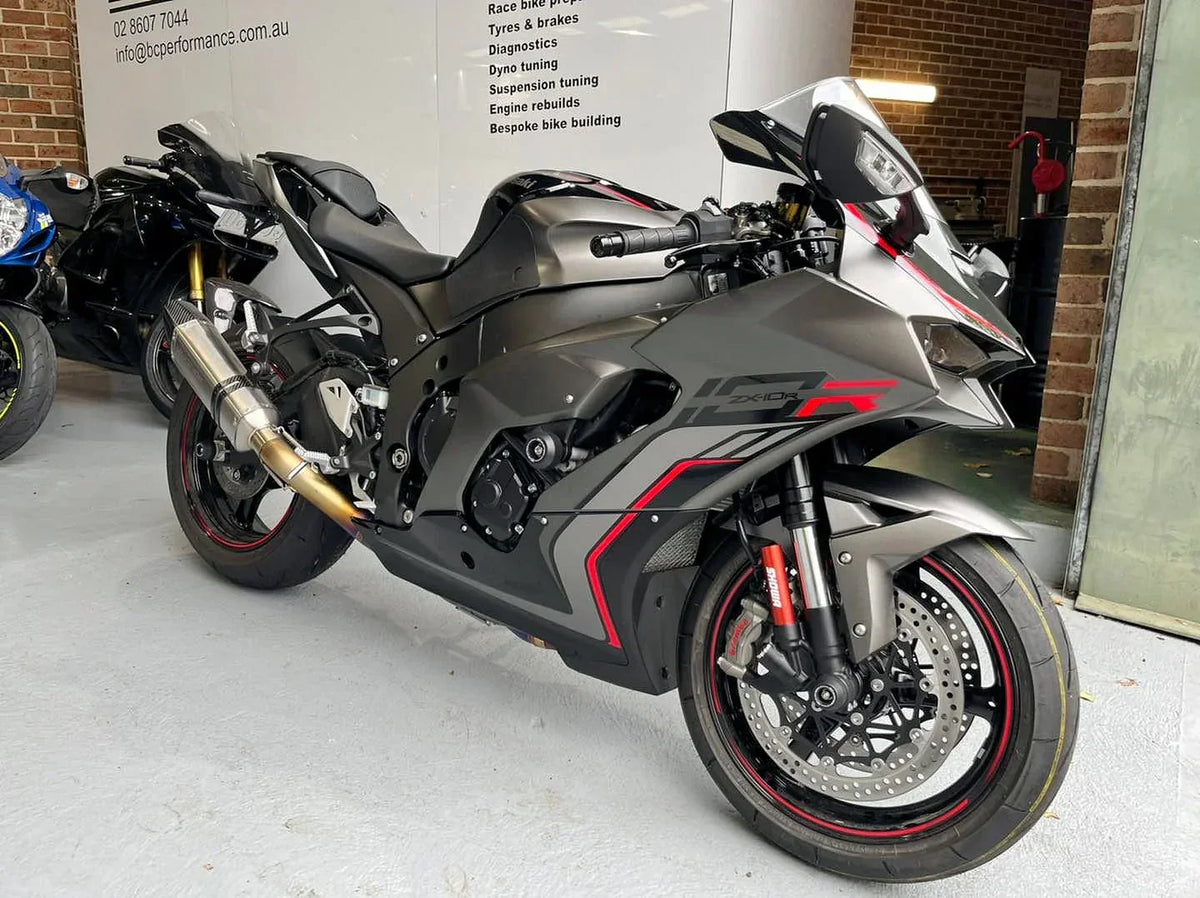 Vandemon  ZX10R /ZX10RR 2011-2025 Titanium full Exhaust system with  Carbon Fiber tip KAWAZX10EXTICFBA VA-89